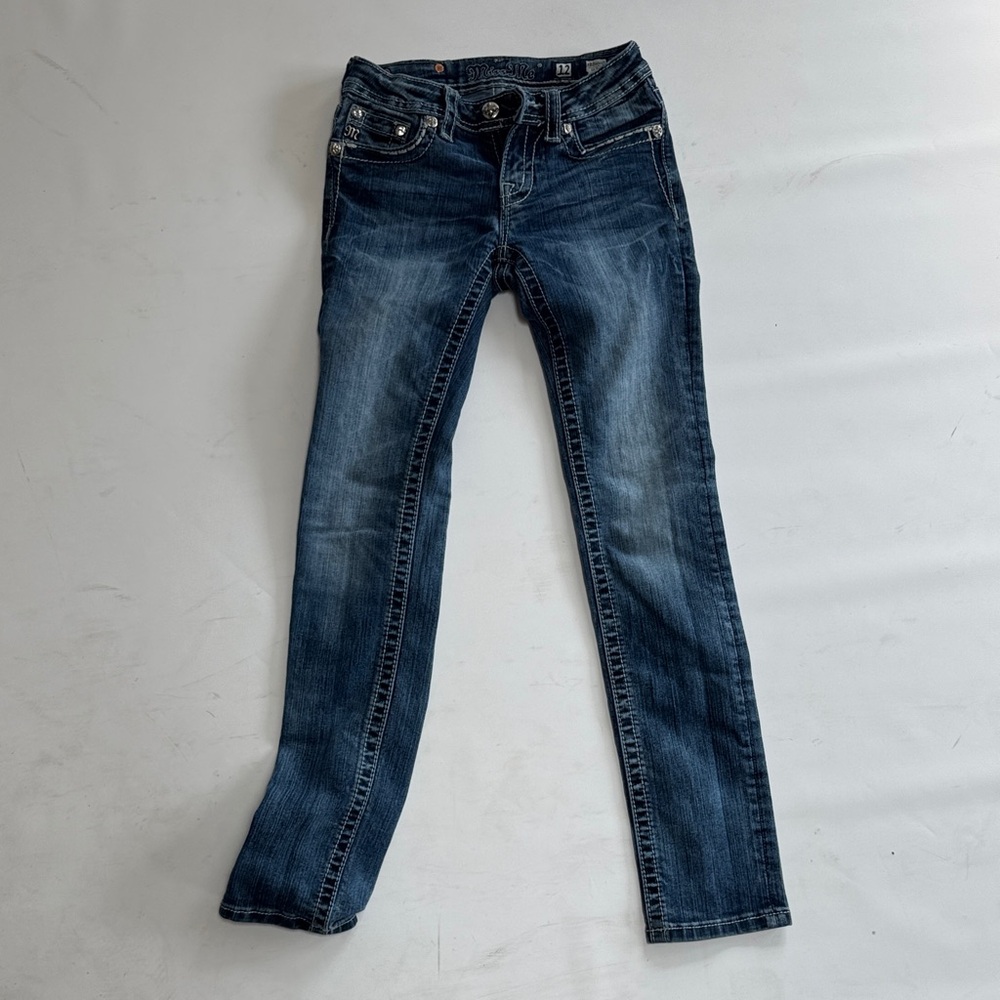 Miss Me Dark Blue Skinny Jeans